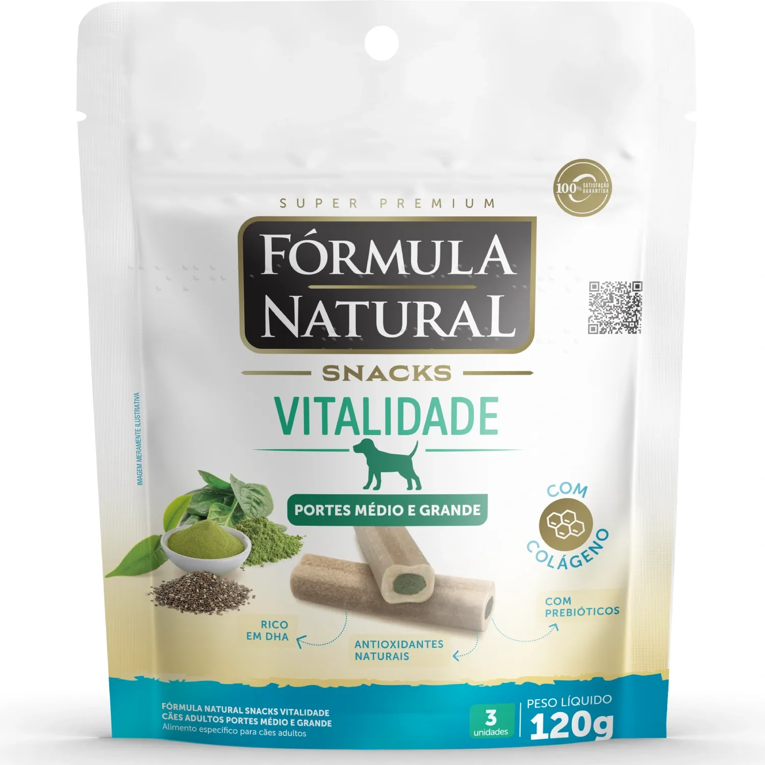 Snacks Fórmula Natural Vitalidade Cães Médios